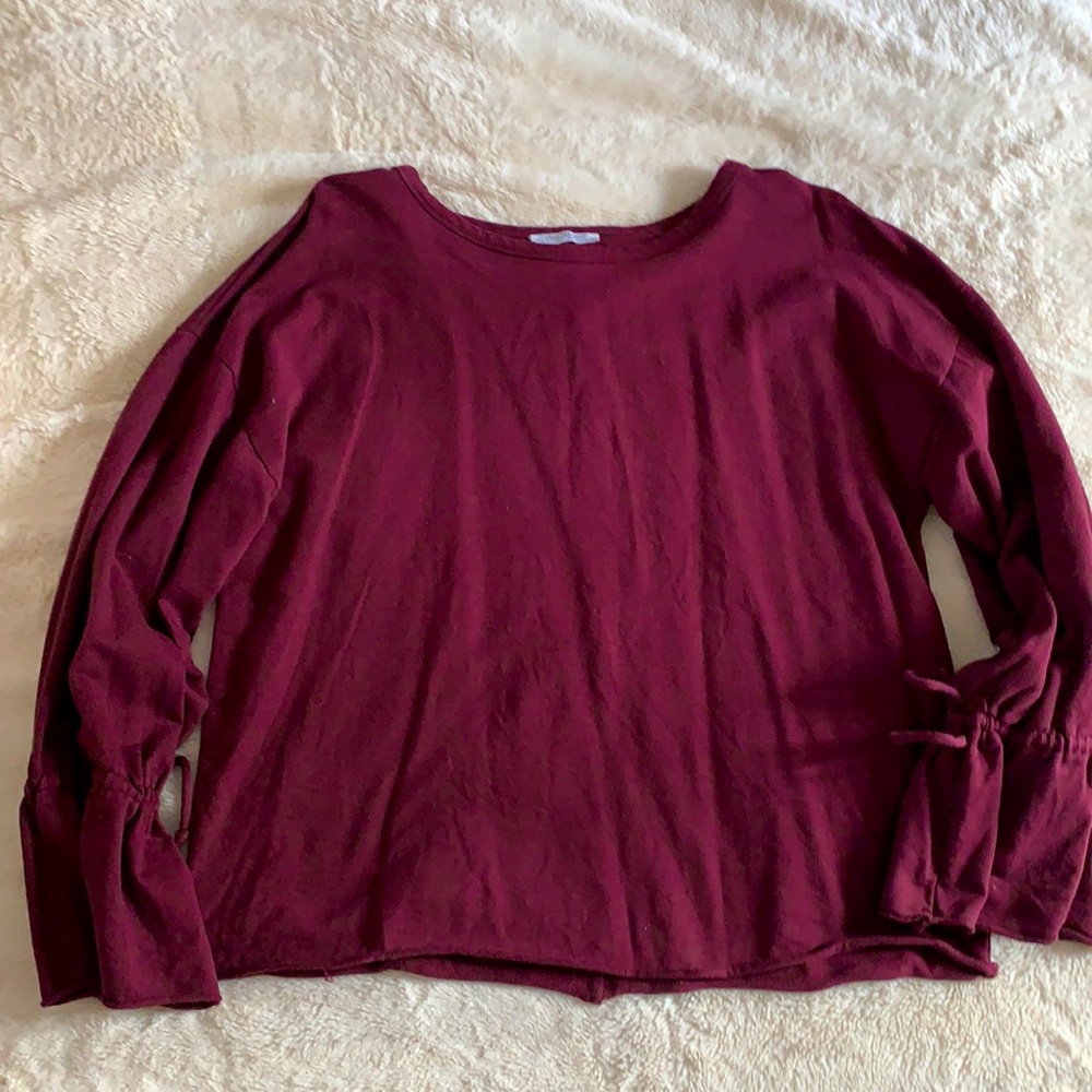 Zara Sweatshirt with sleeve detail